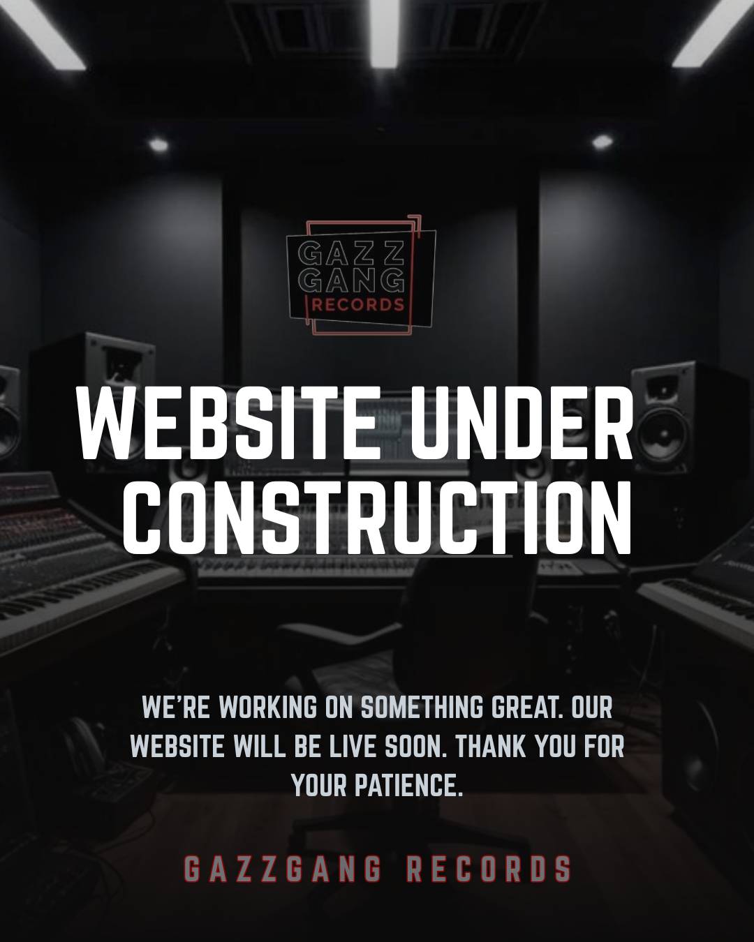 Gazz Gang Records website under construction
